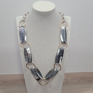 HLM SoHo Two Tone Gold Silver Chunky Link Necklace